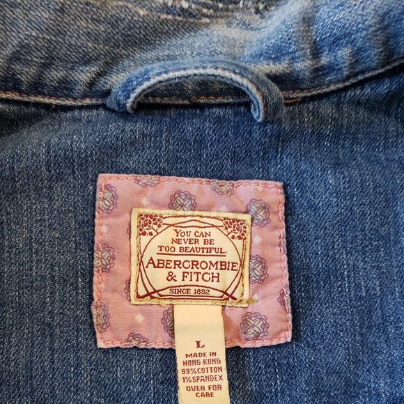 Abercrombie and Fitch denim vest Junior L - Picture 2 of 4